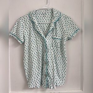 Roller Rabbit Hearts Polo Pajama TOP
Emerald Size S